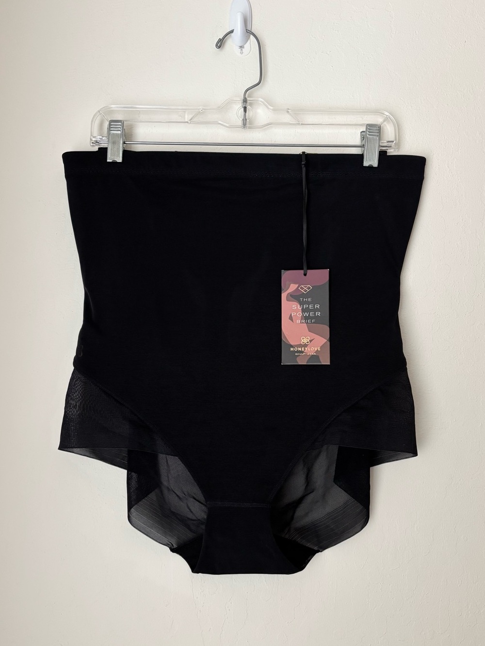 Honeylove SuperPower Brief Size 2X NEW Black Shapewear SculptWear Compression